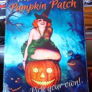Pumpkin Patch adorable metal sign. 12x16